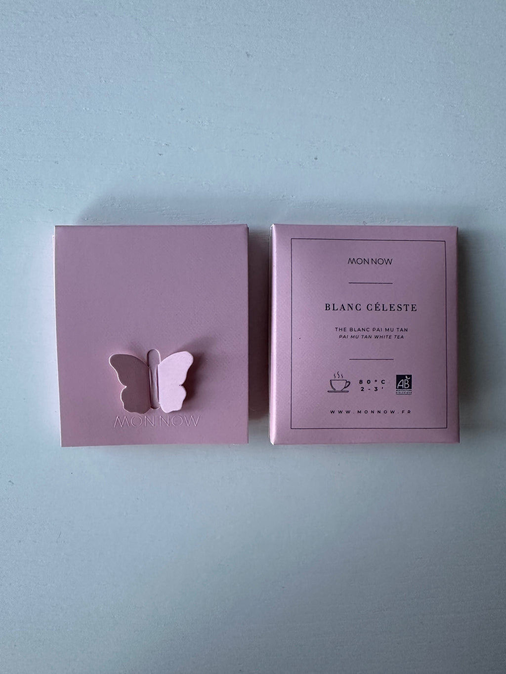 Thé Papillon - Message Positif & Inspiration – Coffret de 8 Thés Blanc céleste Bio