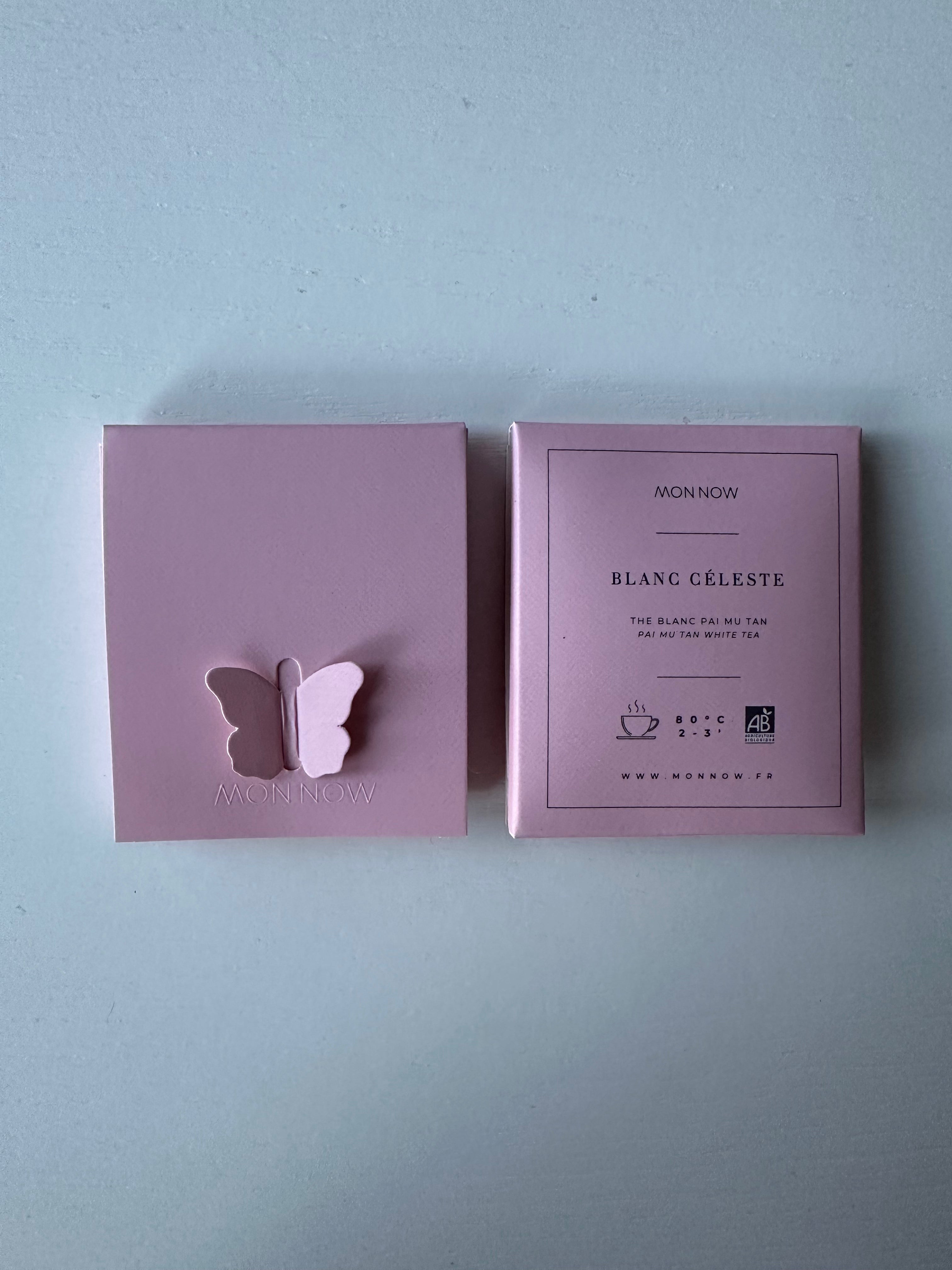 Thé Papillon - Message Positif & Inspiration – Coffret de 8 Thés Blanc céleste Bio