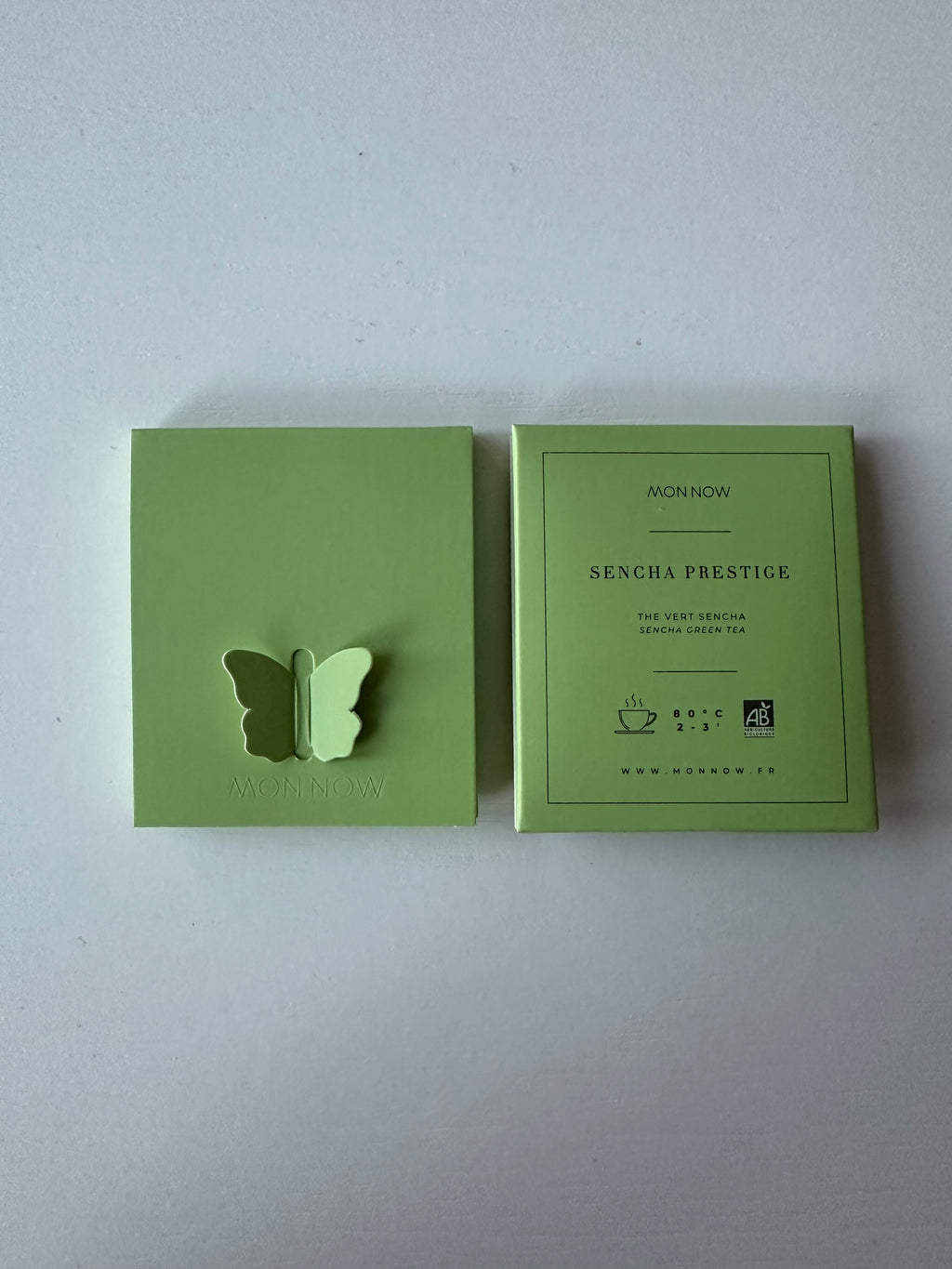 Thé Papillon - Message Positif & Inspiration – Coffret de 8 Thés verts Sencha Prestige Bio